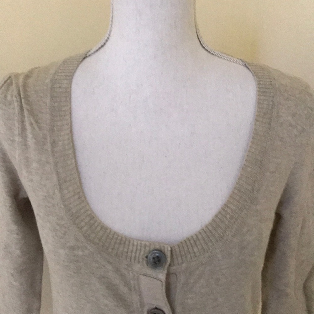 NWT! BCBGeneration medium tan button down cardiga… - image 2